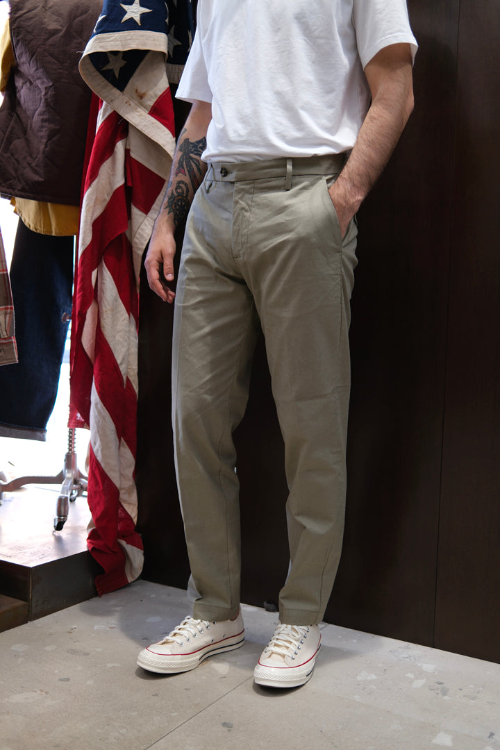 Gaffi & Co. Pantalone Cesare Lino/Cotone Verde