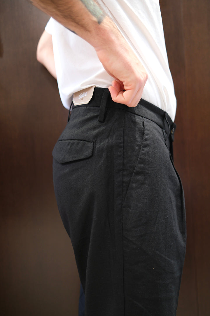 Gaffi & Co. Pantalone Dante Lino Nero