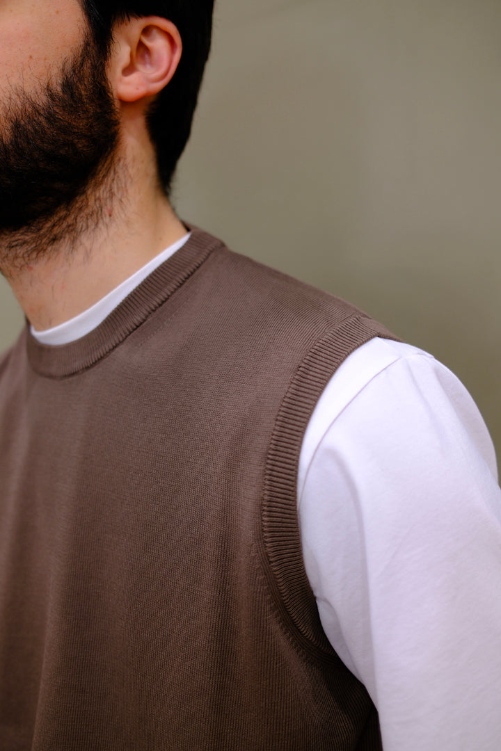 Gaffi & Co. Gilet Cotone Marrone