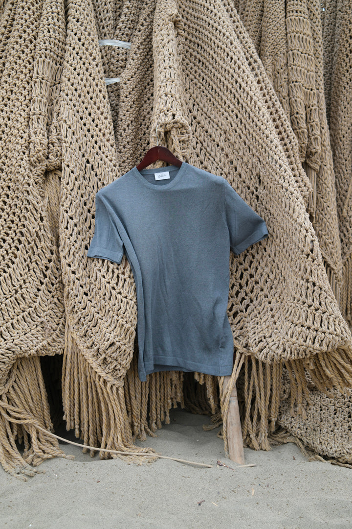 Gaffi & Co. T-Shirt Lino/Cot Piombo