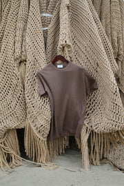 Gaffi & Co. T-Shirt Lino/Cot Marrone NO RESO