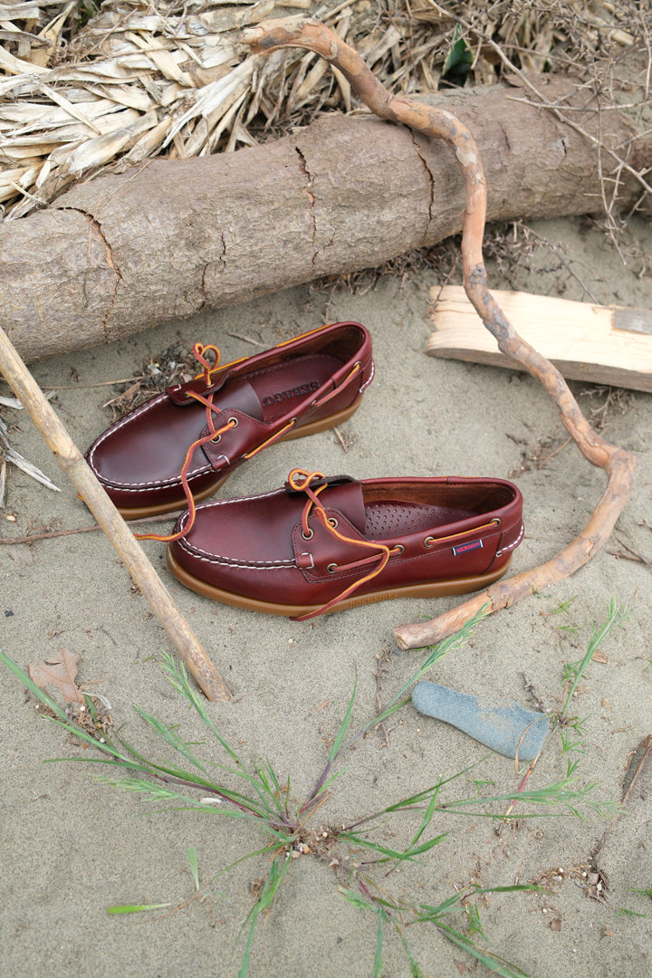 Sebago Docksides Portland Waxed Brown-Honey