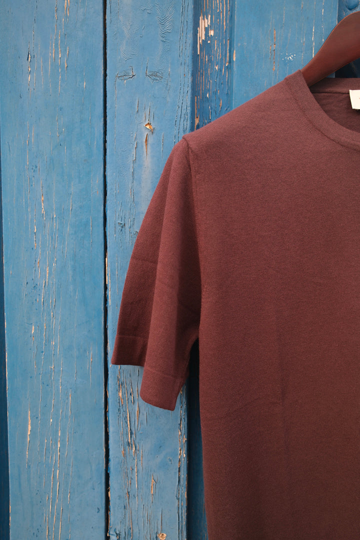 Gaffi & Co. T-Shirt Girocollo Cotone Crepe Moro