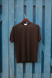 Gaffi & Co. T-Shirt Girocollo Cotone Crepe Moro NO RESO