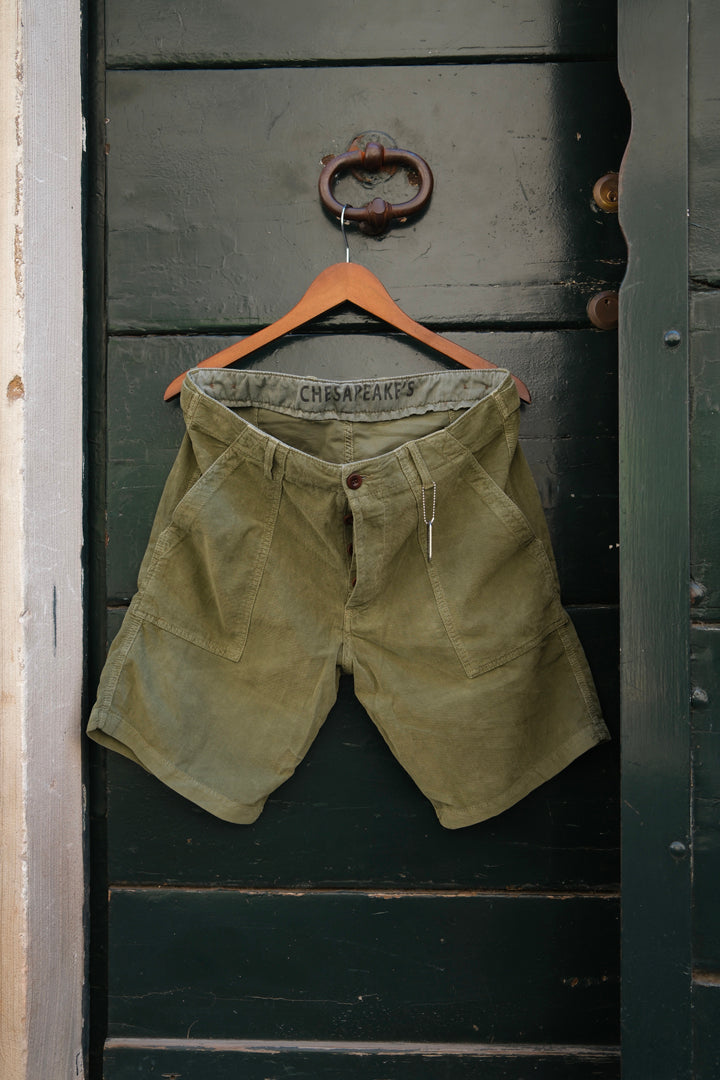 Chesapeake's Fatigue Short Corduroy Shannon Military Green