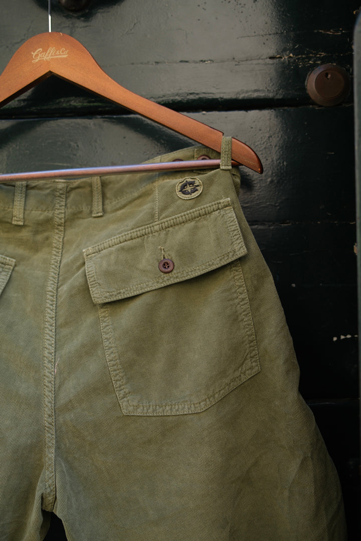 Chesapeake's Fatigue Short Corduroy Shannon Military Green