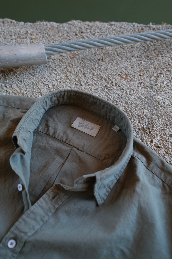 Gaffi & Co. Camicia Lino & Cotone Oliva