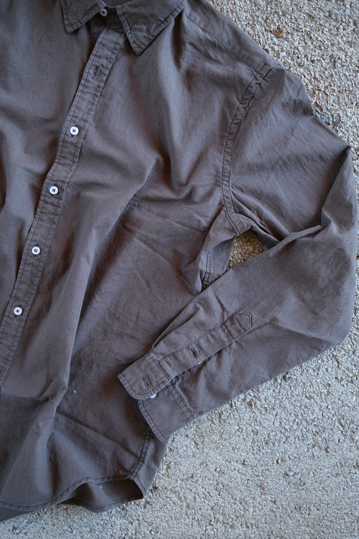 Gaffi & Co. Camicia Lino & Cotone Caffè