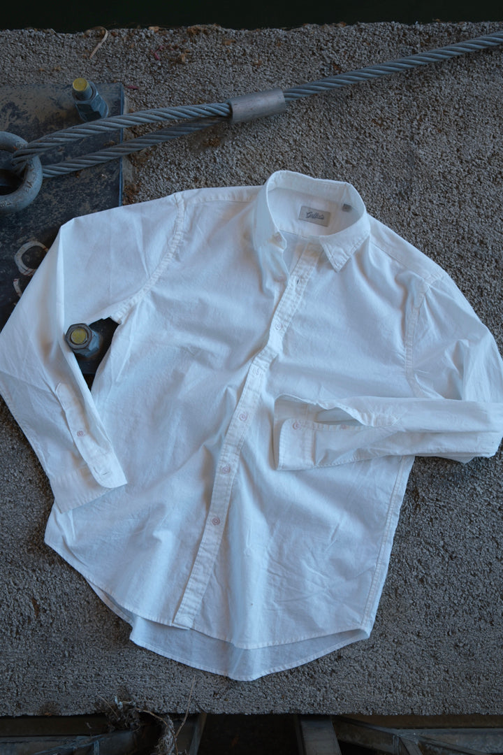 Gaffi & Co. Camicia Lino & Cotone Bianco