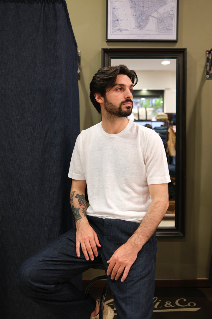 Gaffi & Co. T-Shirt Lino/Cot Latte