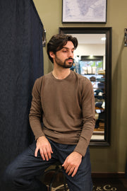 Gaffi & Co. T-Shirt Lino/Cot M/L Marrone NO RESO