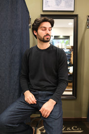 Gaffi & Co. T-Shirt Lino/Cot M/L Nero NO RESO