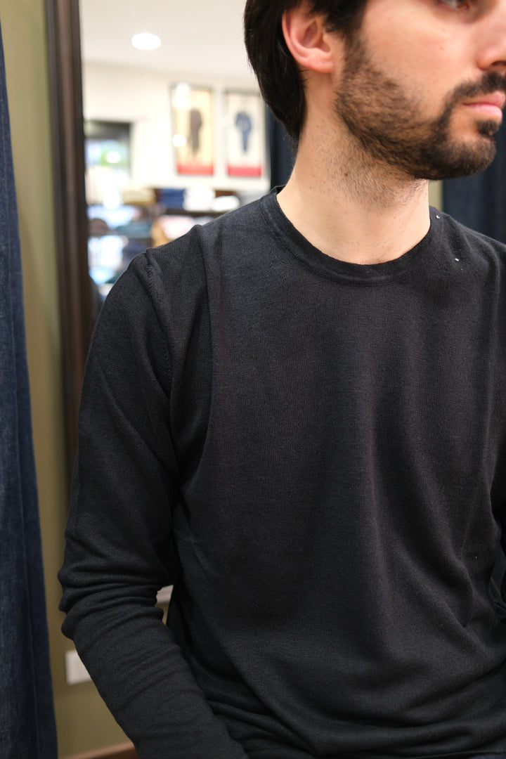 Gaffi & Co. T-Shirt Lino/Cot M/L Nero