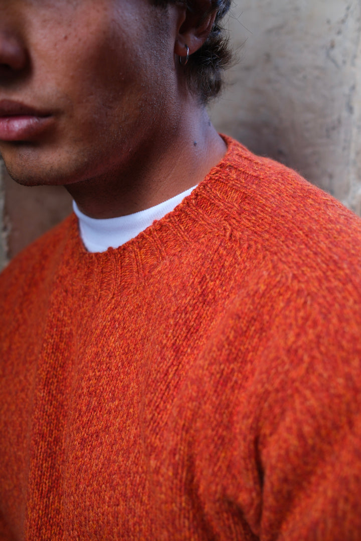 Gaffi & Co. Maglia Girocollo Moulinè Arancio