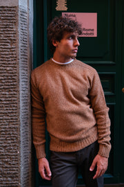Gaffi & Co. Maglia Girocollo Moulinè Cammello