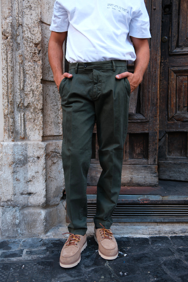 Gaffi & Co. Pantalone Cesare Cotone Militare