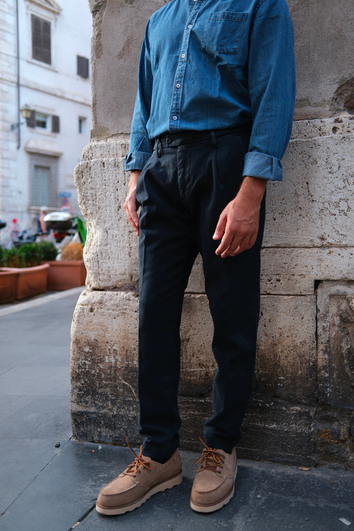 Gaffi & Co. Pantalone Dante Cotone Navy