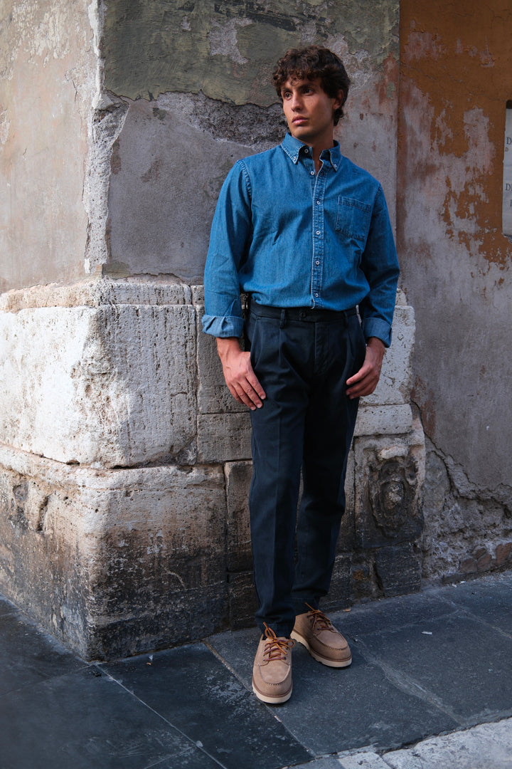 Gaffi & Co. Pantalone Dante Cotone Navy