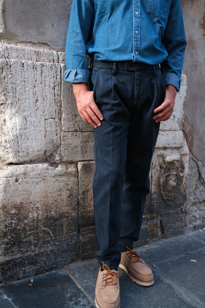Gaffi & Co. Pantalone Dante Cotone Navy