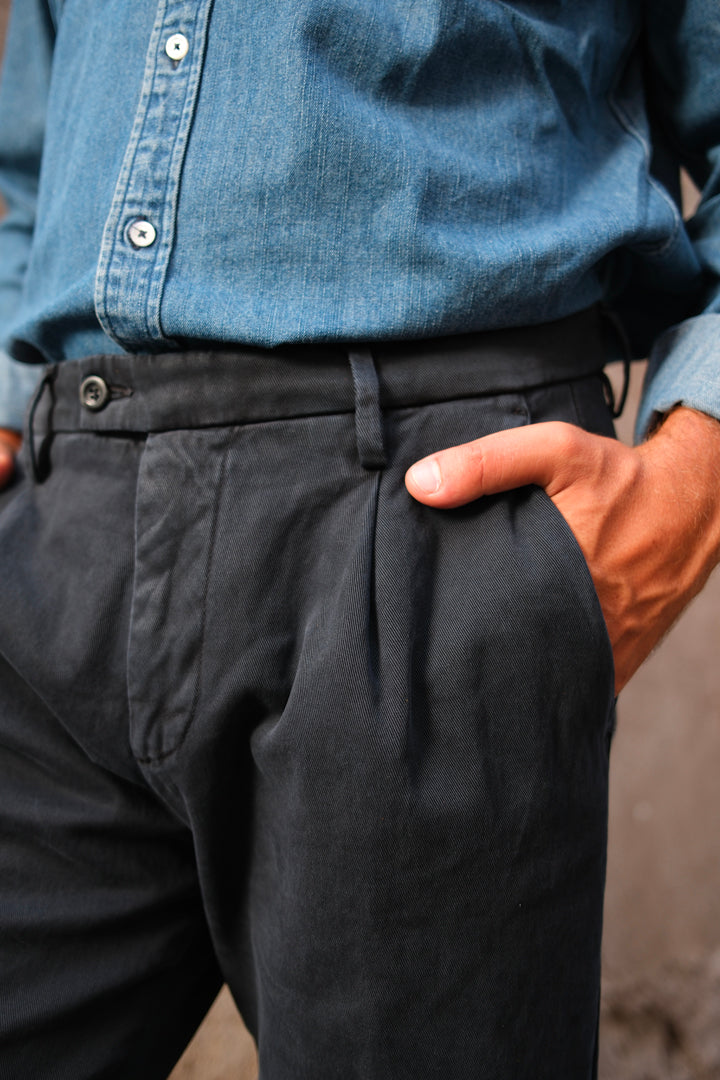 Gaffi & Co. Pantalone Dante Cotone Navy