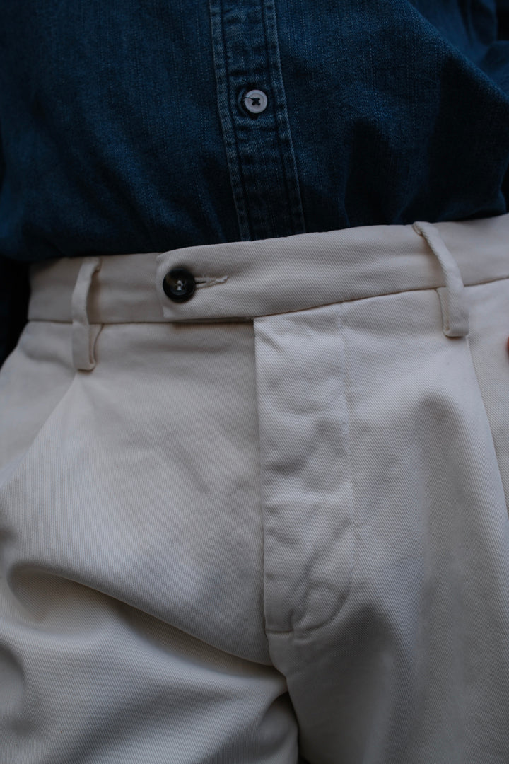 Gaffi & Co. Pantalone Dante Cotone Panna