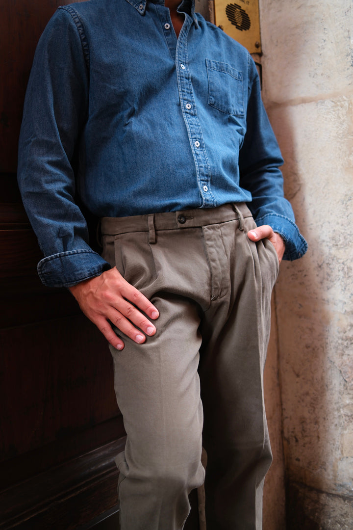 Gaffi & Co. Pantalone Dante Cotone Cacao
