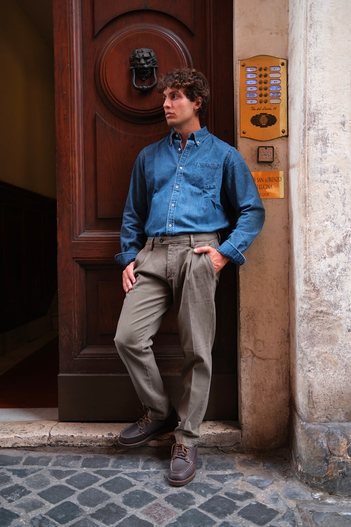 Gaffi & Co. Pantalone Dante Cotone Cacao