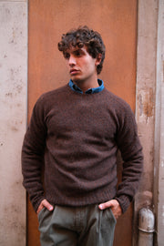Gaffi & Co. Maglia Girocollo Moulinè Tabacco