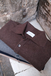 Gaffi & Co. Polo Bottoni Cashmere Cioccolato