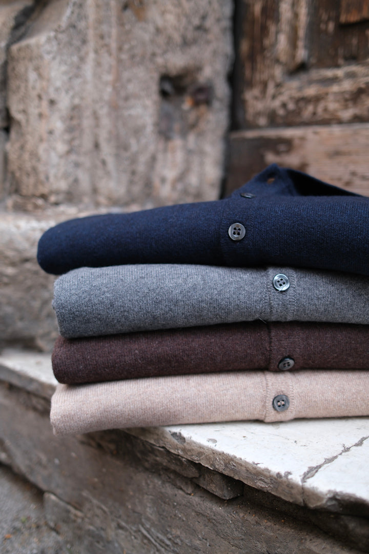 Gaffi & Co. Polo Bottoni Cashmere Navy