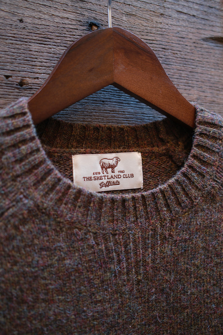 Gaffi & Co. Maglia Shetland Fango Mix