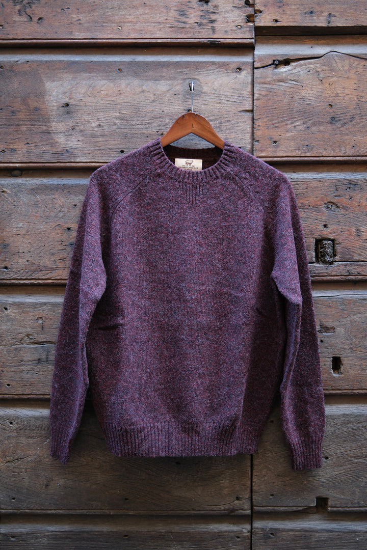 Gaffi & Co. Maglia Shetland Granata Mix