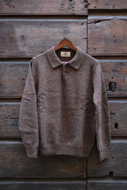 Gaffi & Co. Polo 2 Bottoni Shetland Fango Mix
