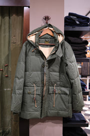 Chesapeake's Down Expedition Parka Hbt Waxed Army Green