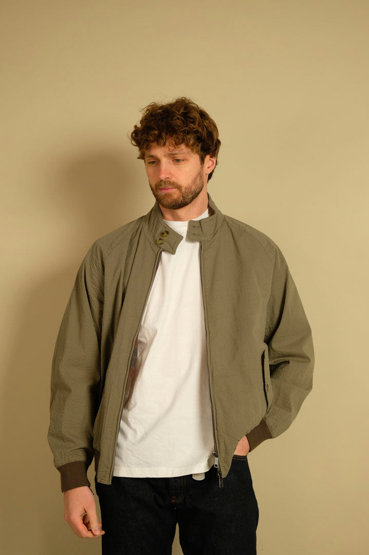 Baracuta Seersucker G9 Jacket Green