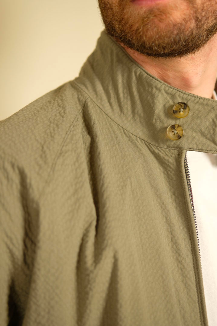 Baracuta Seersucker G9 Jacket Green