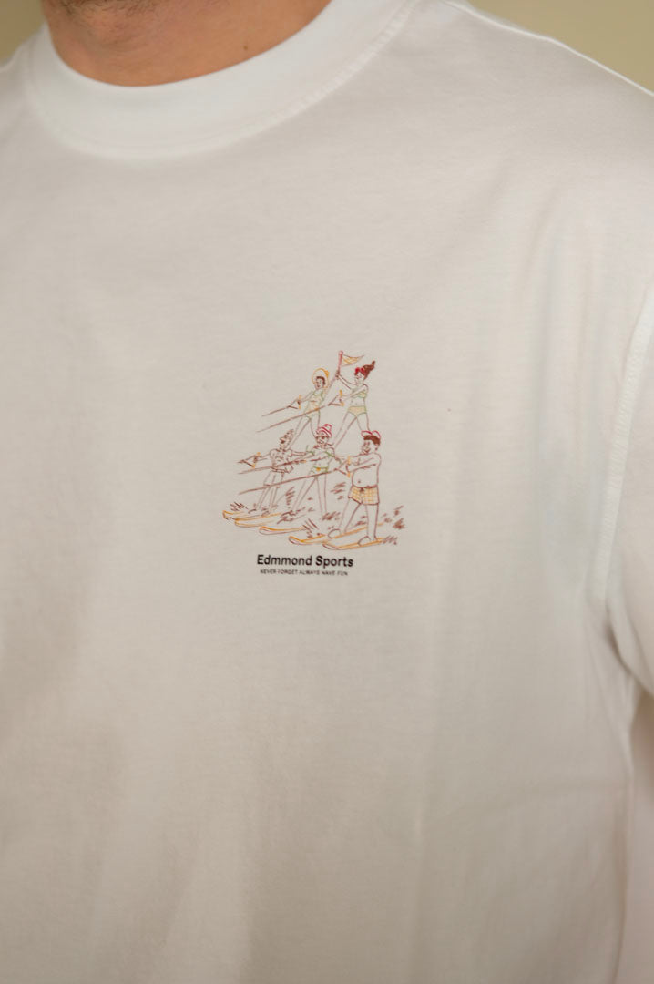 Edmmond Studios Acrobatics Skiing Plain Tee White