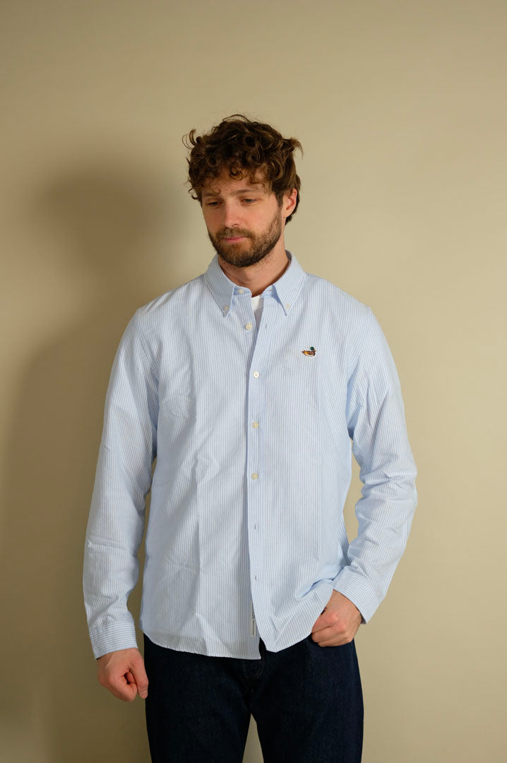 Edmmond Studios Striped Shirt Duck Edition Light Blue