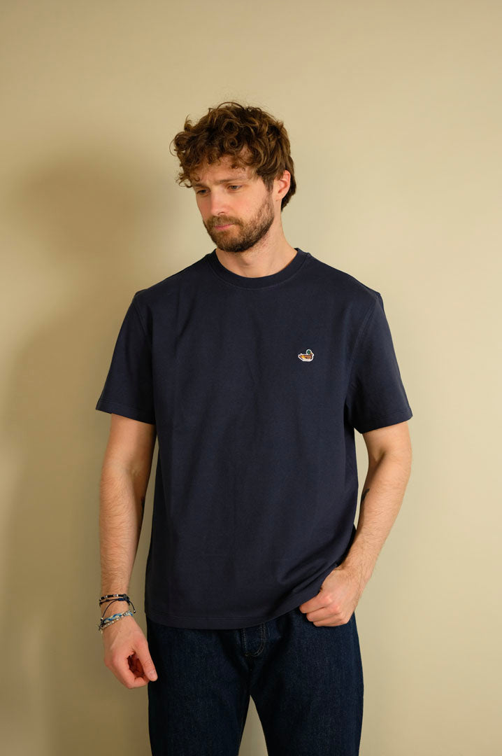 Edmmond Studios Duck Patch Tee Plain Navy