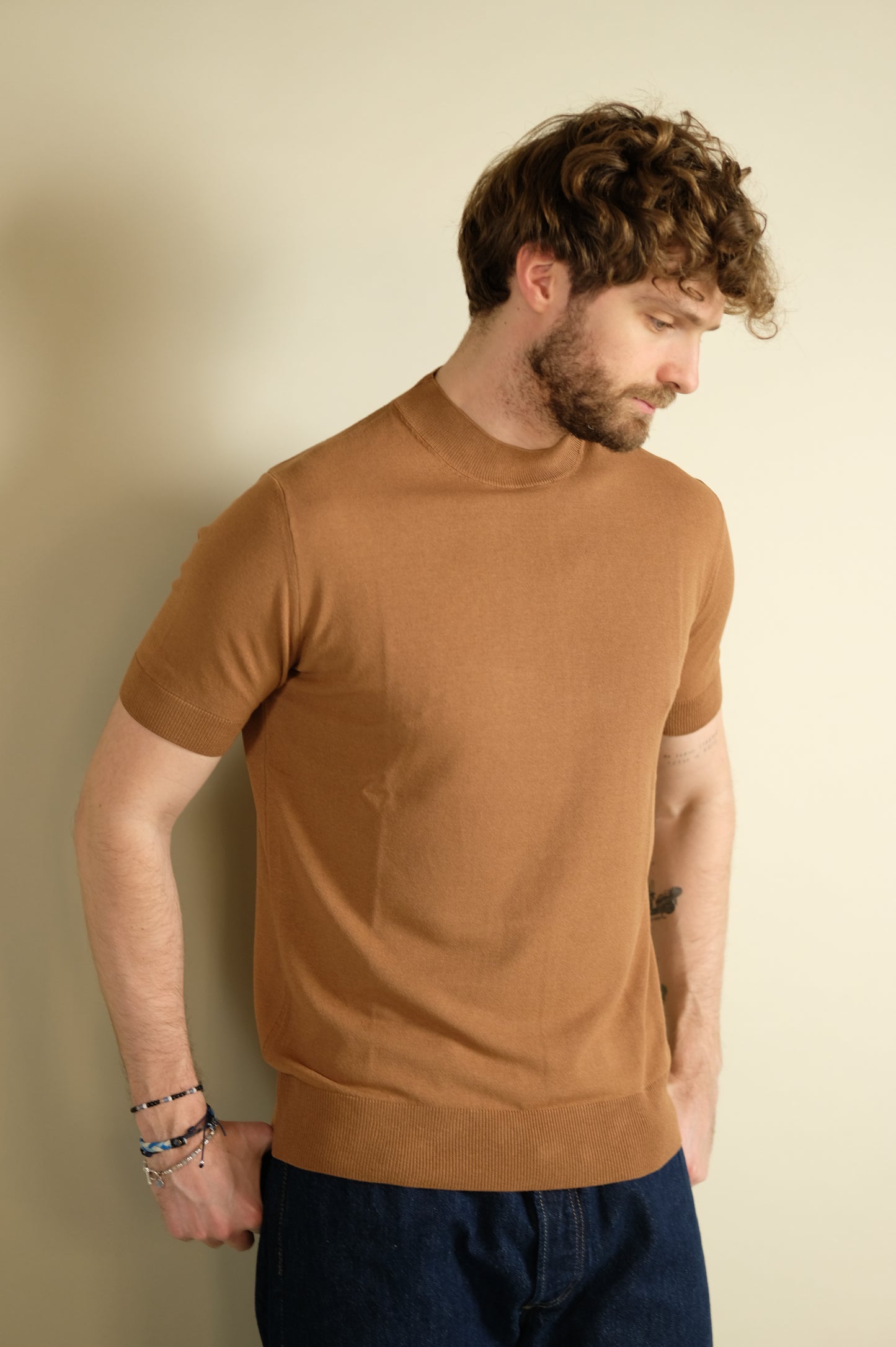 Gaffi & Co. T-Shirt Alain Tricot 5002 Biscotto