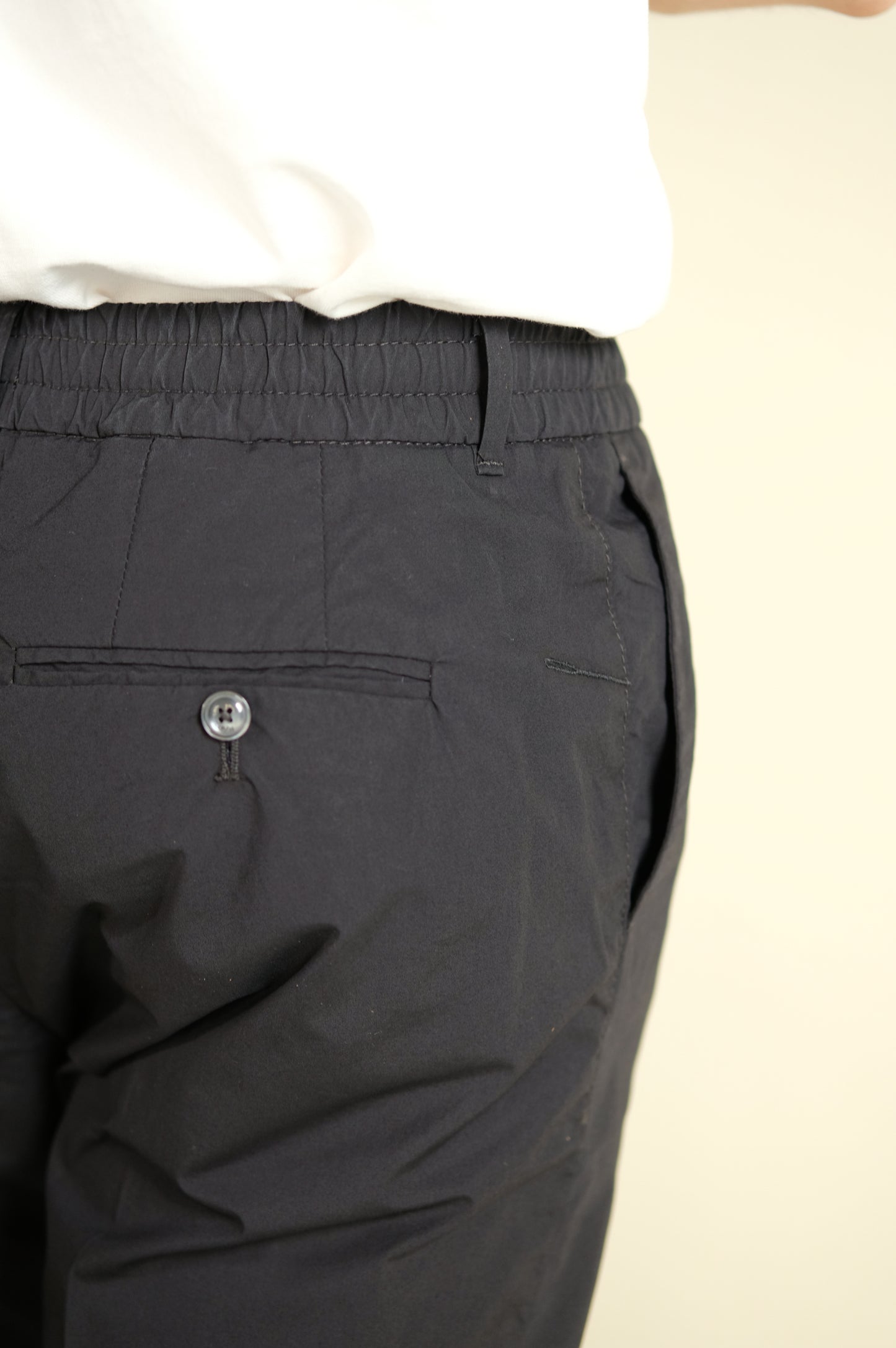 Cruna Pantalone Popeline Mitte 1502 Nero