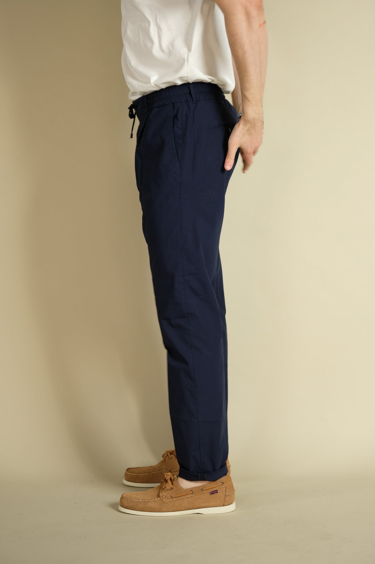 Cruna Pantalone Popeline Mitte 1502 Notte