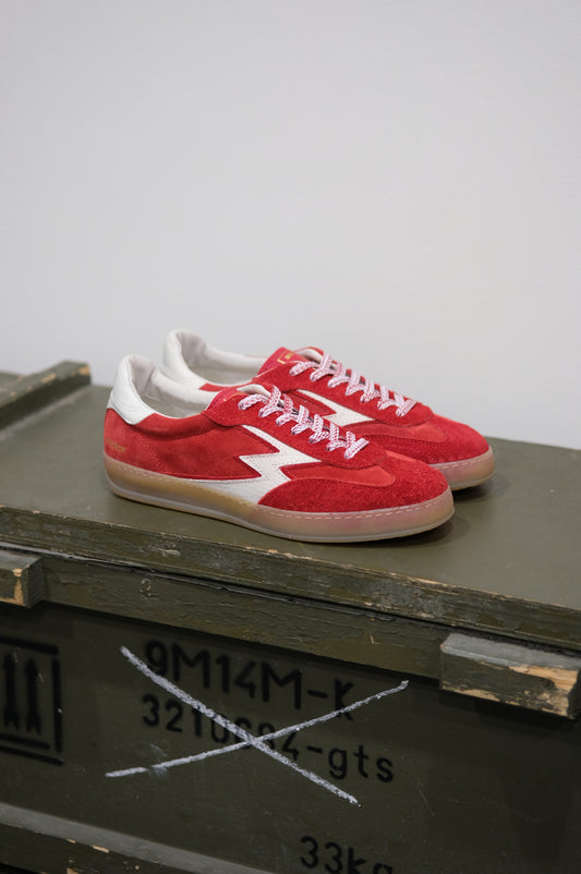 Moa Concept Club Suede Off White/Red MG562CO