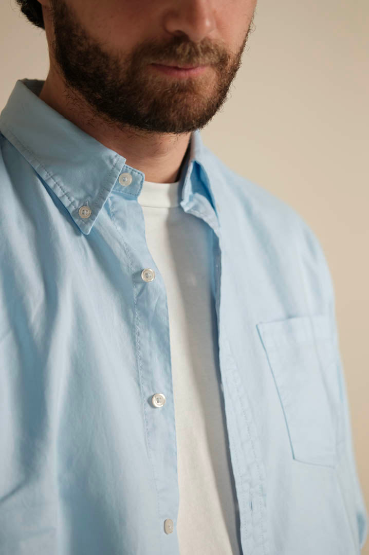 Gaffi & Co. Camicia Oxford Superlight Cielo