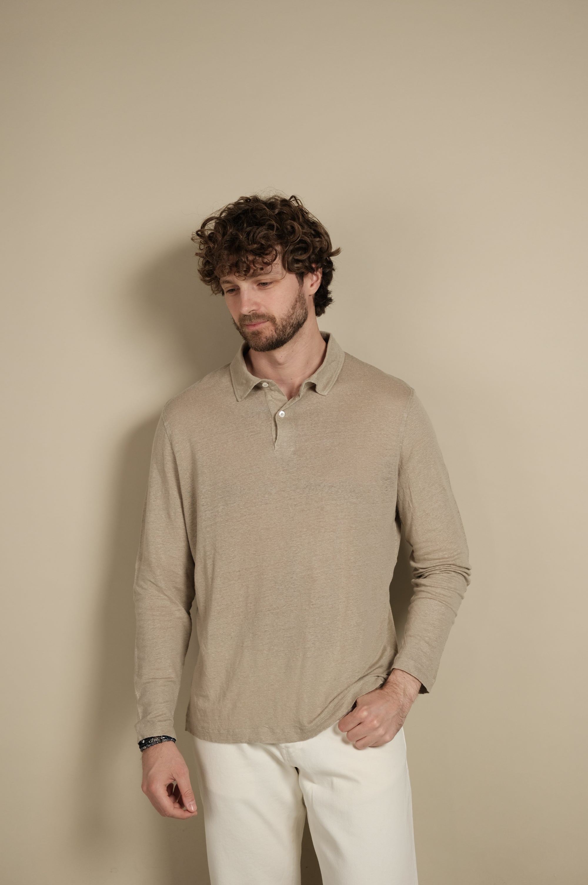 Hartford Polo M/L Lino Desert