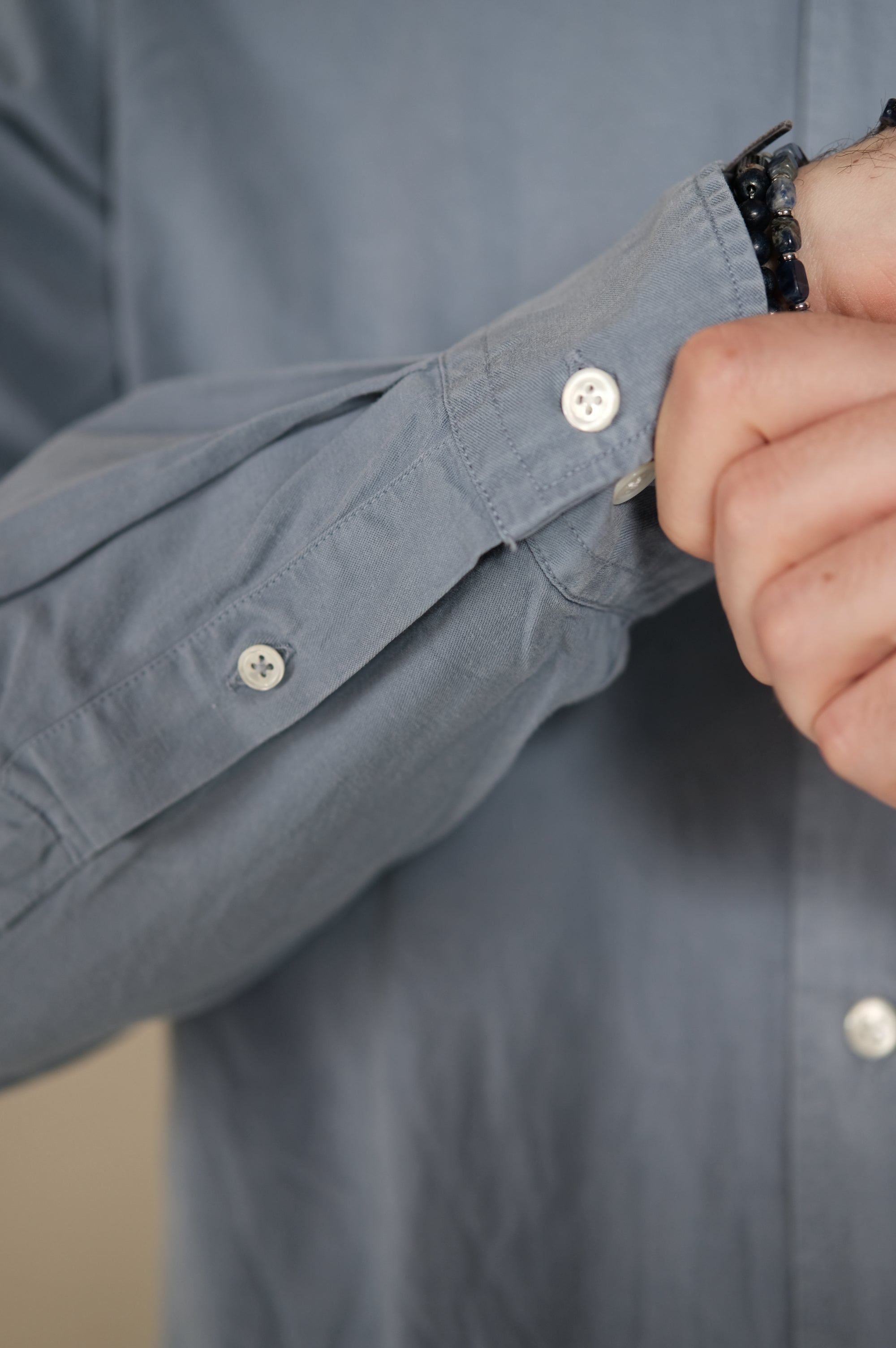 Hartford Pitt Woven Shirt Storm Blue BD07005