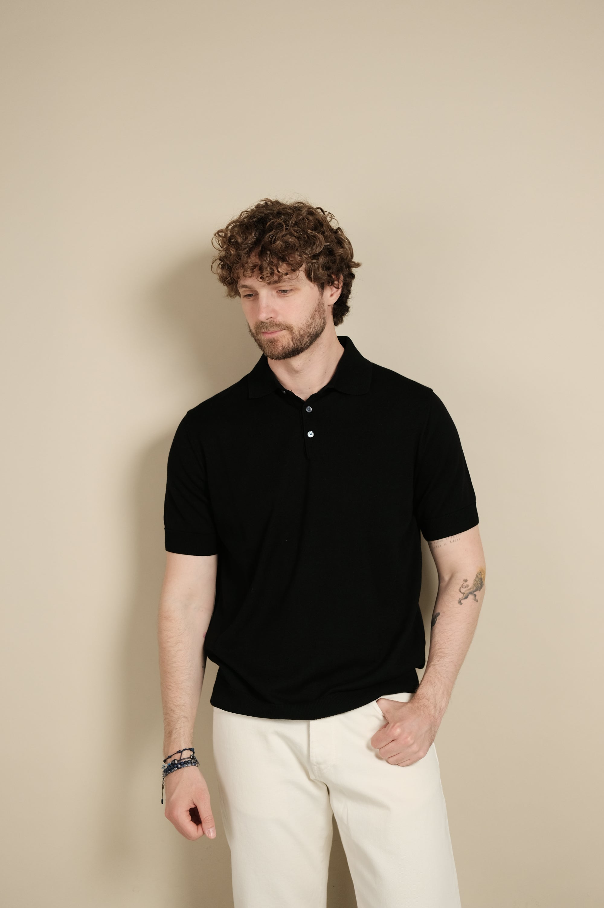 Gallia Knit Project Polo Billy Nero
