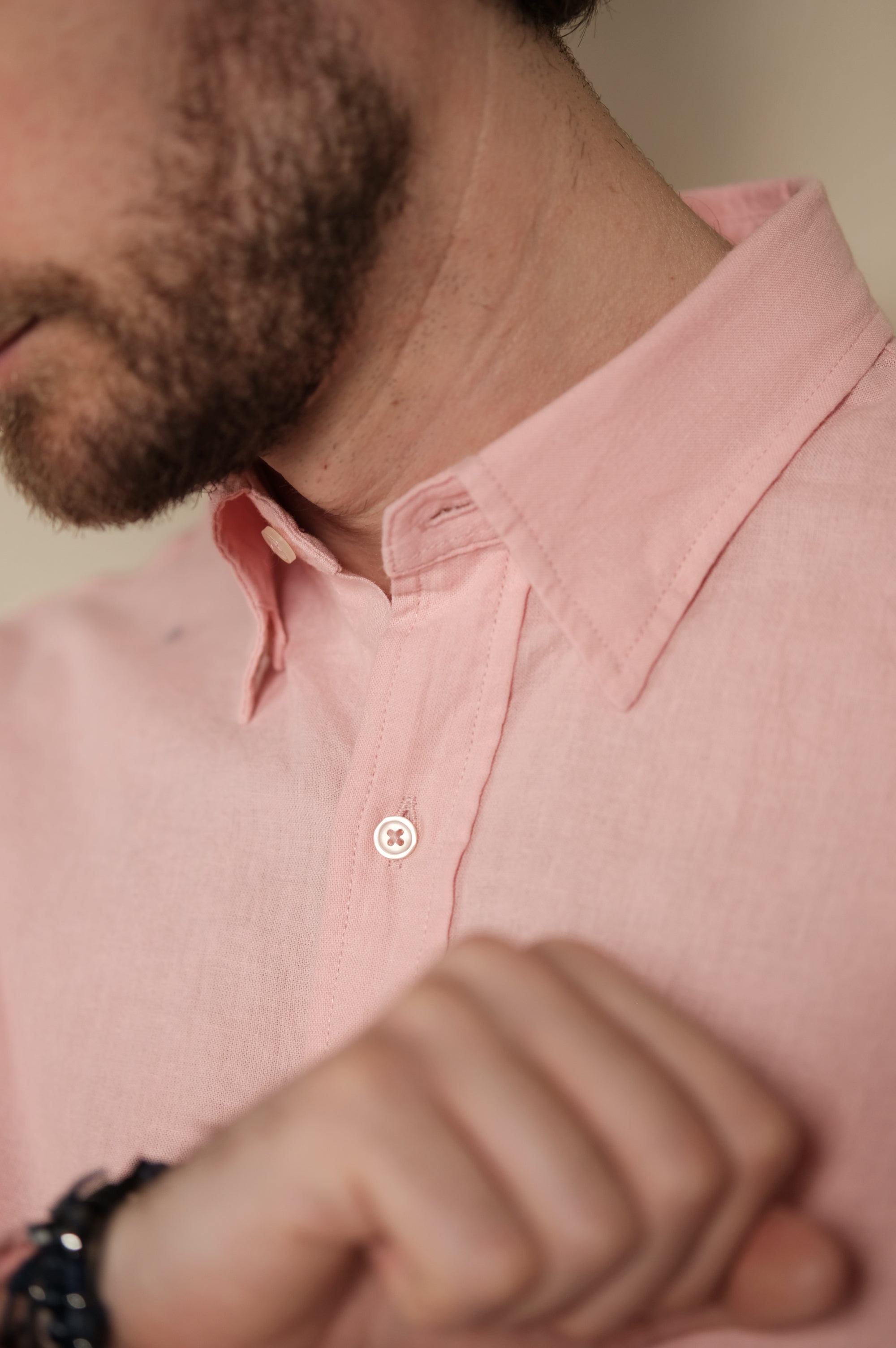 Gaffi & Co. Camicia Lino/Cotone Rosa