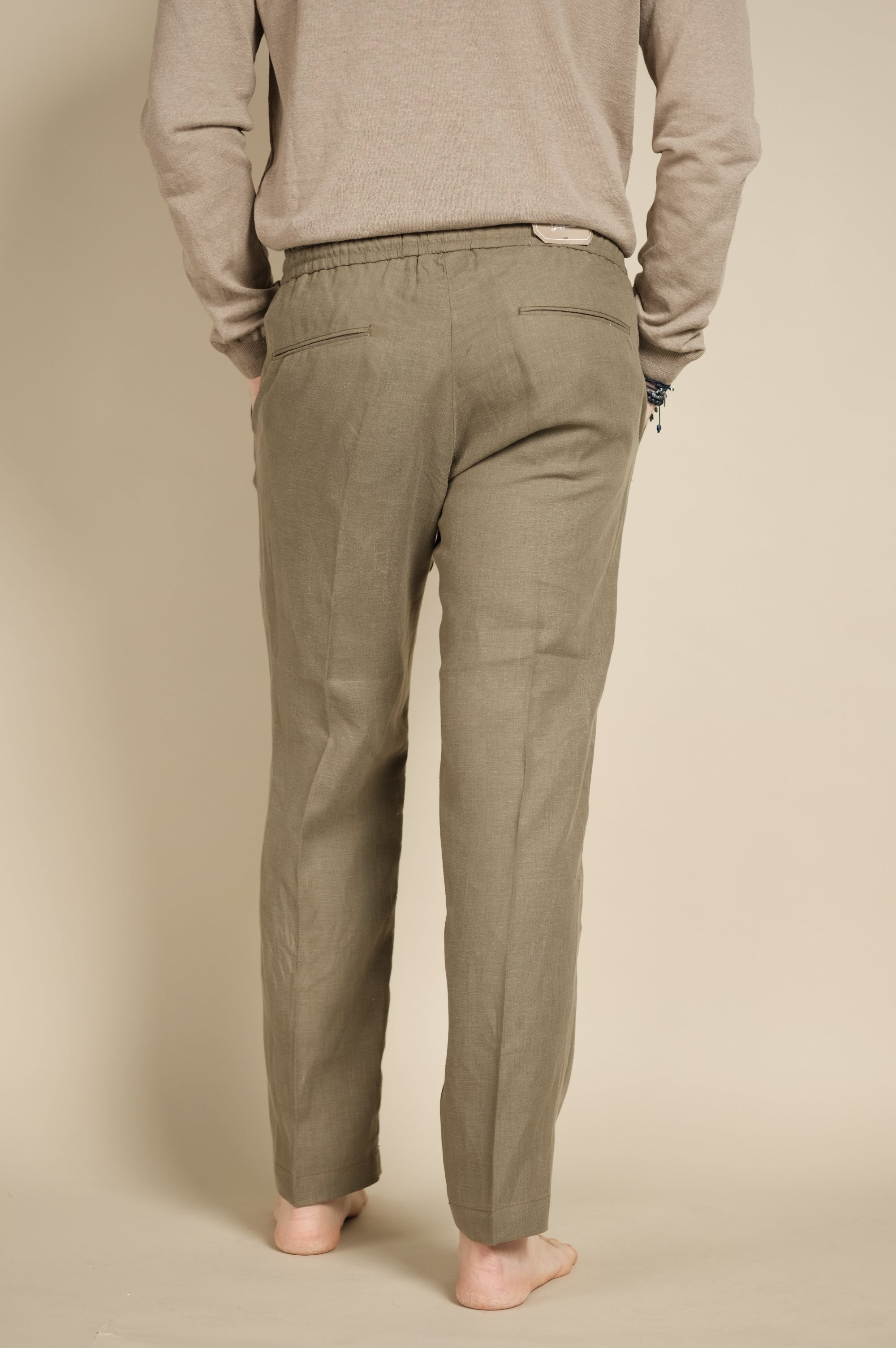 Gaffi & Co. Pantalone Lino Jerry Militare