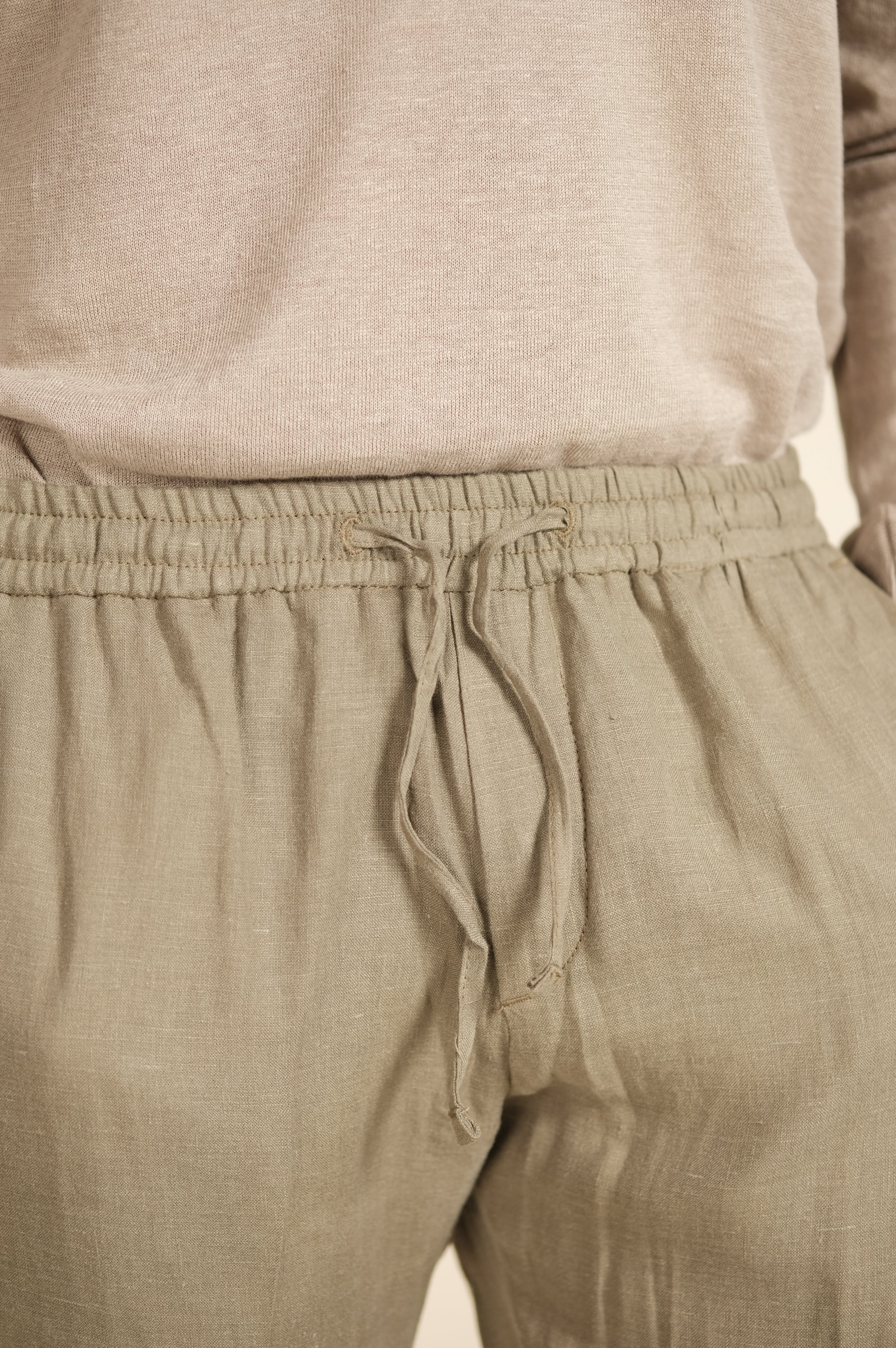 Gaffi & Co. Pantalone Lino Jerry Militare